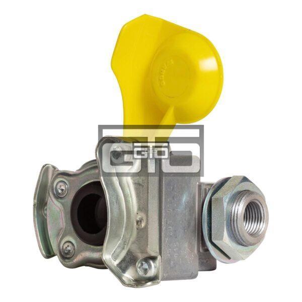 Coupling head yellow M16x1,5 with filter trailer side