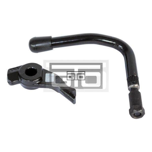Hand lever with locking lever
