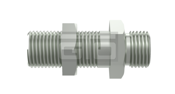 Double Connector with Lock Nut