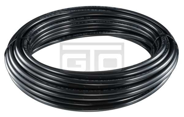 Straight Air Tube ISO Black/15x1.5/25m