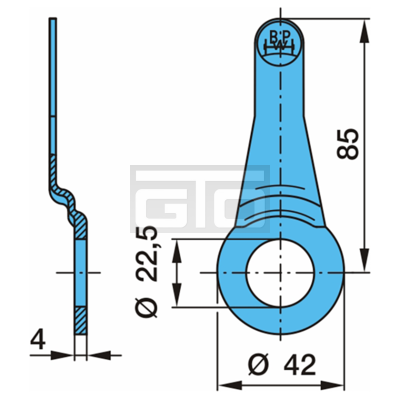 LEVER (WEAR INDICATOR) LONG VERSION