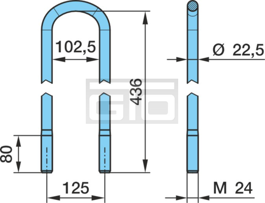 VEER U-BOUT M24X436X125 R-63/R36