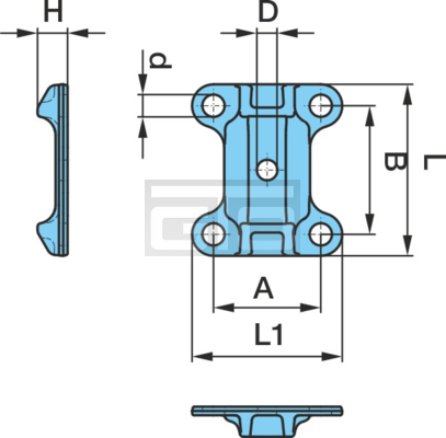 SPRING PAD F120 100L LB125x150/26 HBL24