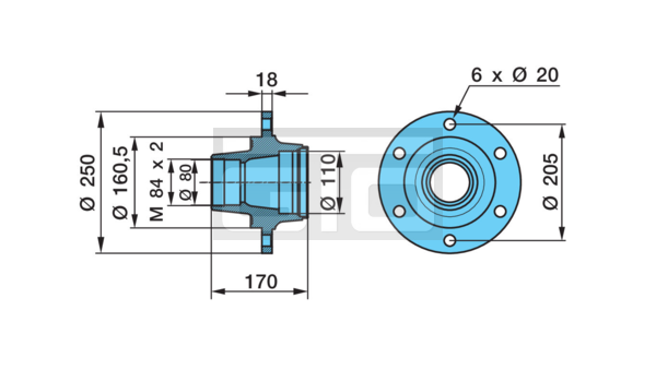 HUB N..F 5506-1 CFW