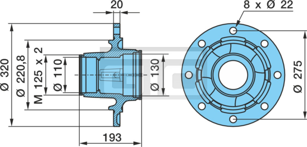 HUB SK.F ECOL 8008