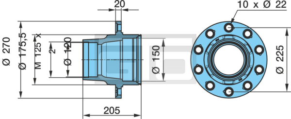 HUB K..F 10010