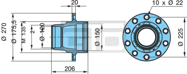 HUB NK.F ECO 10010