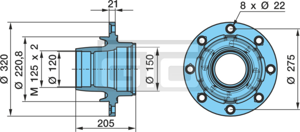 HUB K..F 10008
