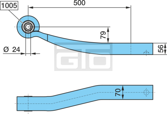 LEAF SPRING 72AL- 500/---2D_55100%SGS1X56 H_56