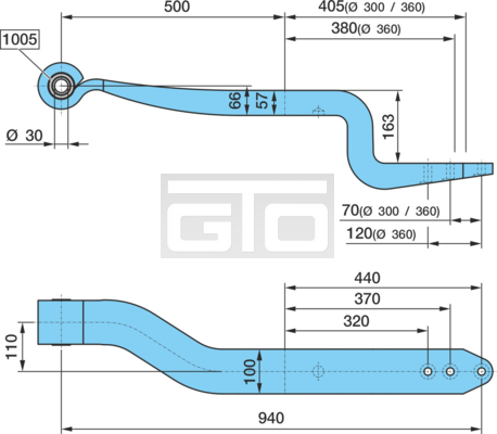 BLADVEER SLM 500/380+3D110K 1X57H=56