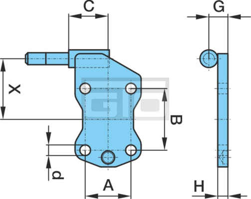 SPRING PLATE LB_90X122/21 H20 B25 LG120
