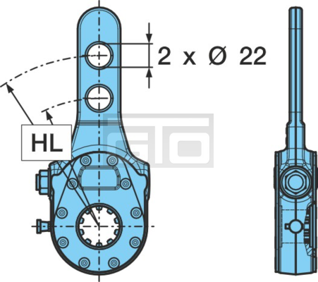 SLACK ADJUSTER NR 120/160 (22
