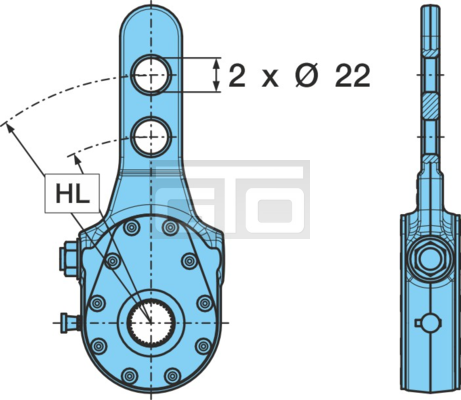 SLACK ADJUSTER E. 120/160 PZ(22