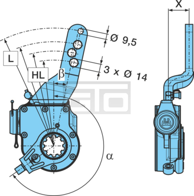 SLACK ADJUSTER-0 235G L- 150-180(205GK21