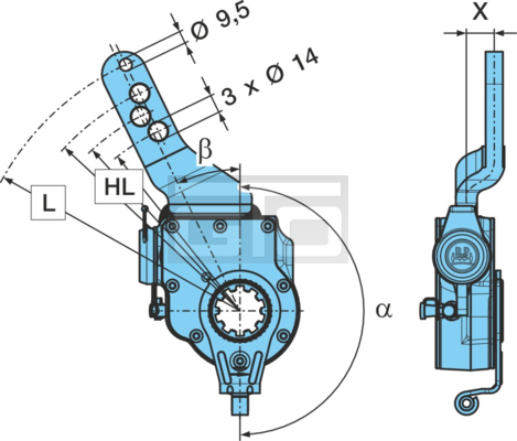 SLACK ADJUSTER-0 ---- L- 150-180(205GK21