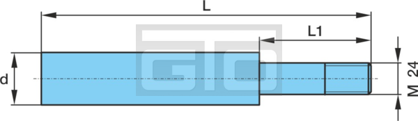 THREAD BOLT M24X 85 RD.36 250 LENGTH