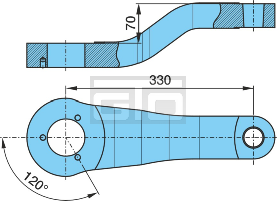 LENKHEBEL"I9_330LG -70GK