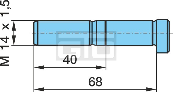 WHEEL STUD M14X1,5X_68 PA-14U8X28 GEO