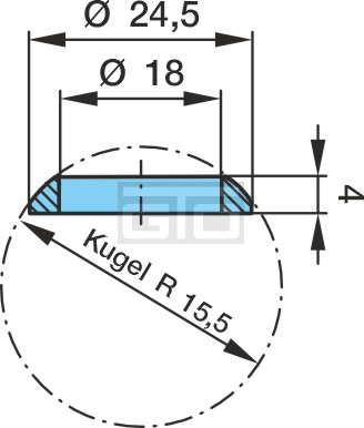 RING FOR WHEEL STUD M18 DAC