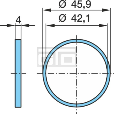 RING Ø_45,9/_42,1 x_4 FüR NH-NOCKEN