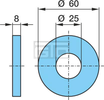 DISC 25/60X8 GEO