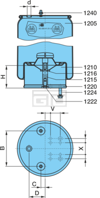 LUFTFEDERBALG 360K S-- -3290 WW G135
