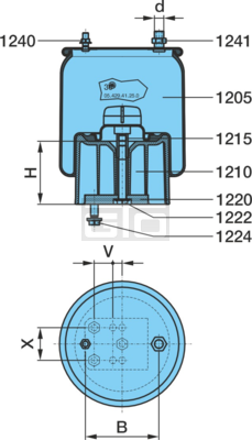 AIR SPRING 300 --- 02060 SMCG180