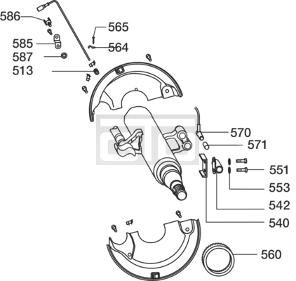 MONTAGESET ABS W/K/G-DGX 4220 R.10-12 / 4218S7