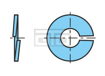 FEDERSCHEIBE B 8 DIN137 FST GEO