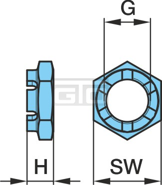 Kasteelmoer M24X1,5 WIE937 17H