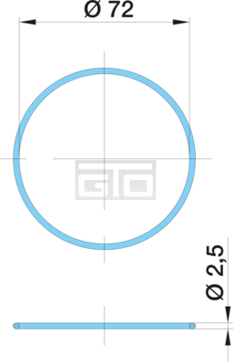 O-RING 72X2,5 70NBR SHORE