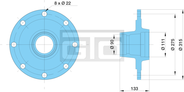 HUB 32014X30210 220/275/_8X22