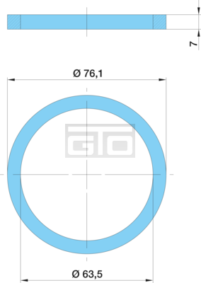 AGRO_RING:D 76,1/ 63,5X 7 F.GS(H)LL
