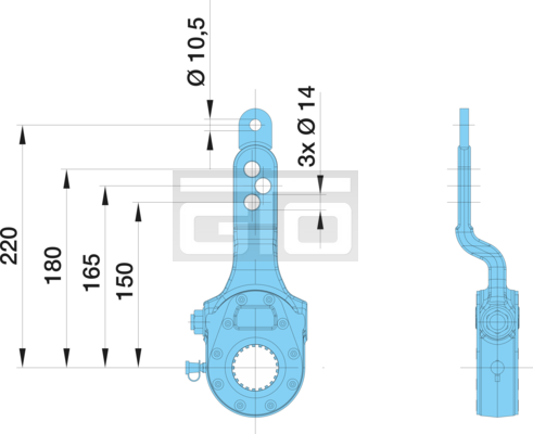 SLACK ADJUSTER 42X38 150/165/180D14/220