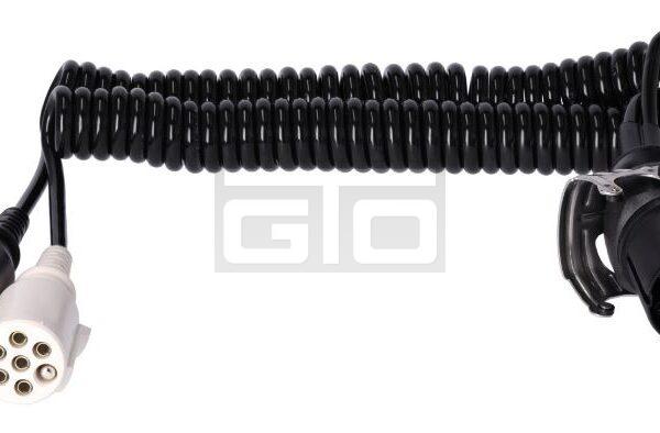 Adapter cable for electric spiral, with plastic plug