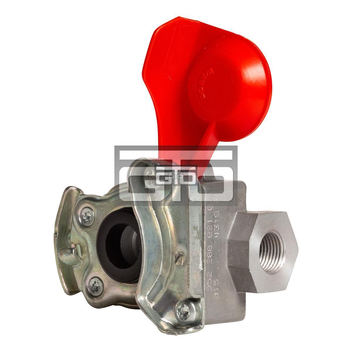 Koppelingskop zonder filter rood M16x1,5 Trailer kant