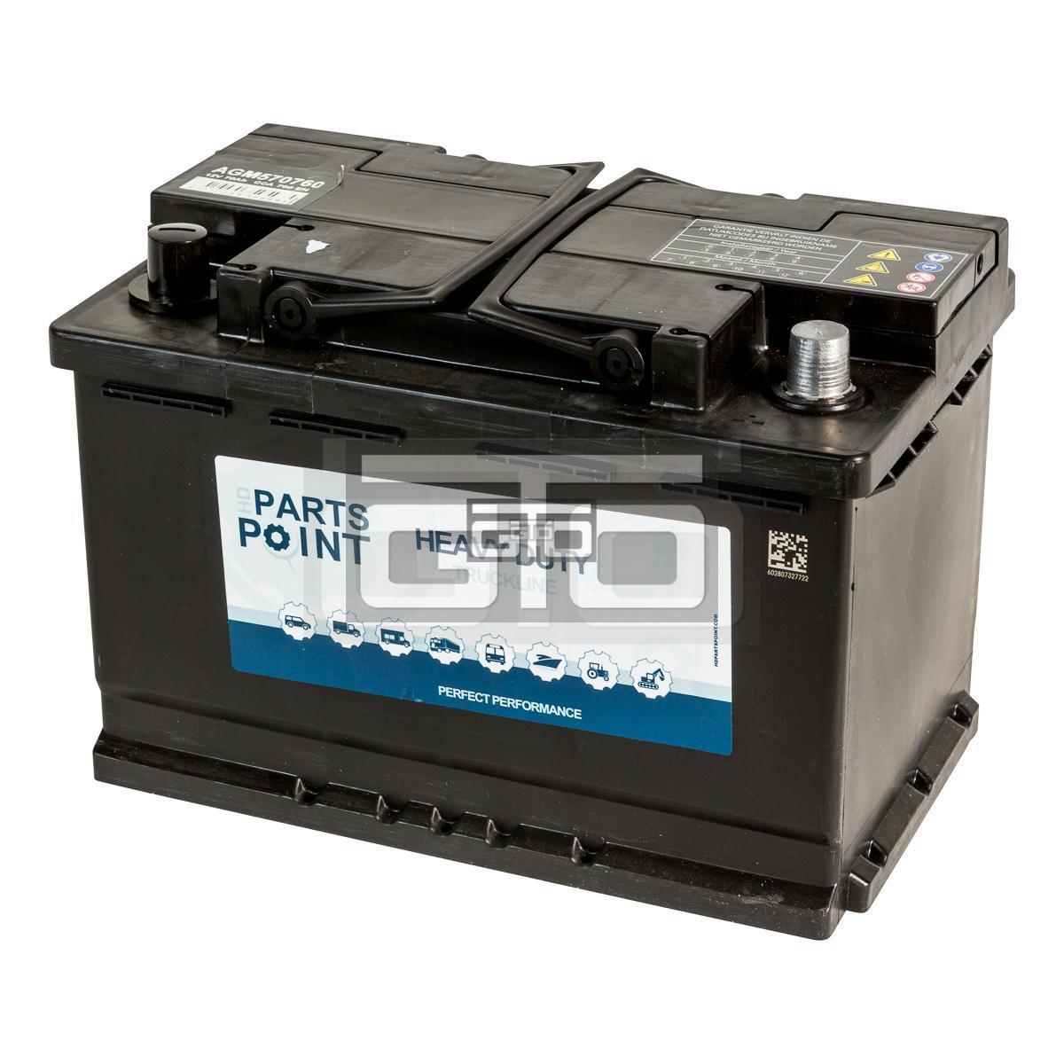 HDP 12V 70AH 760EN BATTERIE