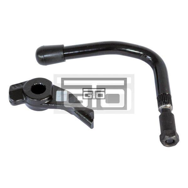 Hand lever with locking lever