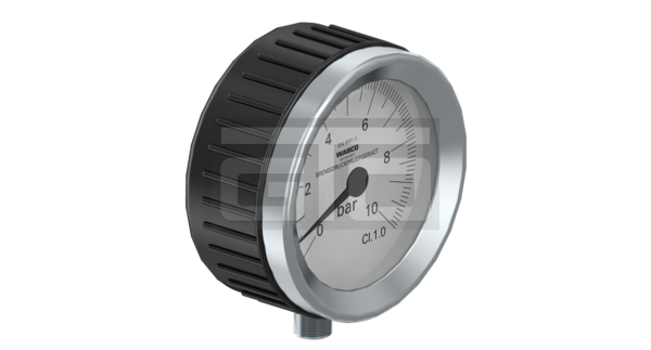 Pressure Gauge, Ø 100 mm, max. 10 bar, protection cap - Image 4
