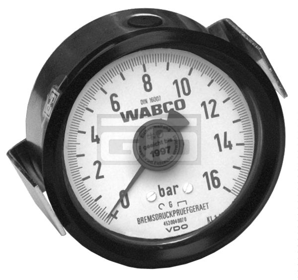 Pressure Gauge, Ø 100 mm, max. 16 bar