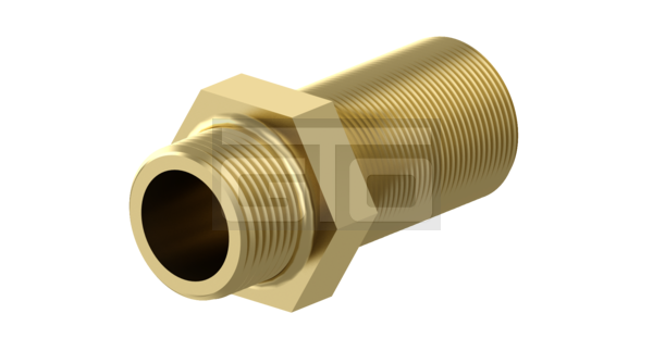 Double Connector with Lock Nut