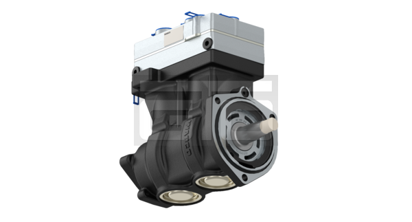 Twin-Cylinder compressor, 476 cc, flange mounted