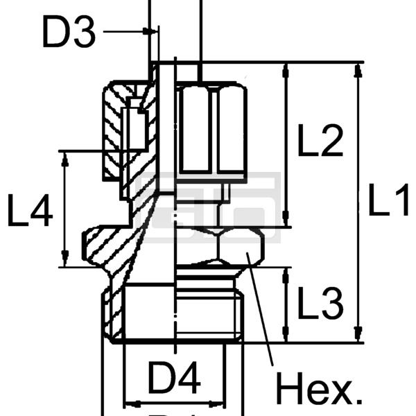 Straight Bulkhead Coupling