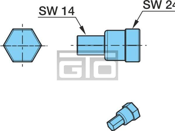 ADAPTER SEC. GUIDE SCREW TSB