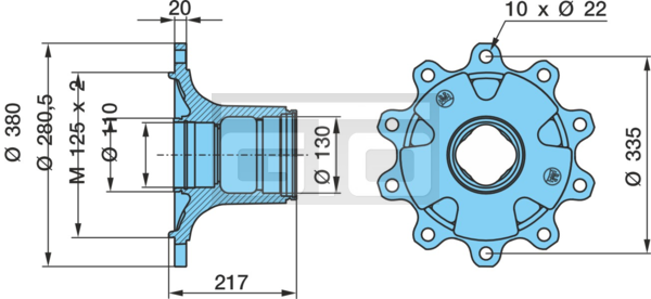 HUB SKBF ECOL 8010