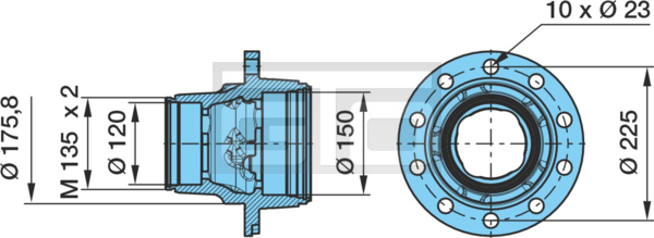 HUB NH EP3 12010 TK225 #