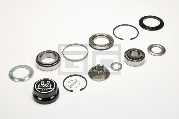 Repair kit roller bearings with axle nut and hub cap - Image 2