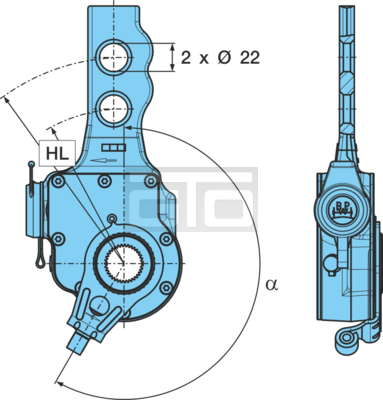 SLACK ADJUSTER-2 210G ES 120/160 KN26X30