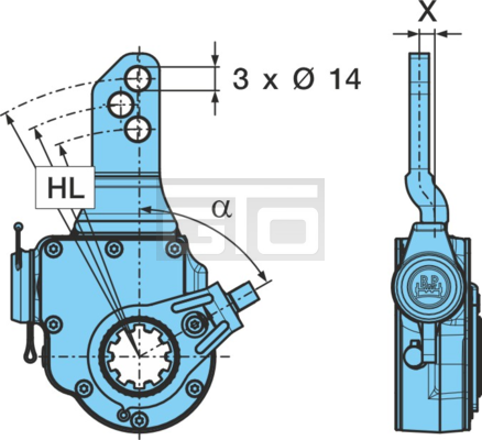 SLACK ADJUSTER-0 60G LLH135-165 GK-9