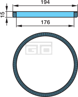 ABS EXITER RING 10T Z 100 SHRUNKEN GTO Transport And Safety abs-exiter-ring-10t-z-100-shrunken-gto-transport-and-safety